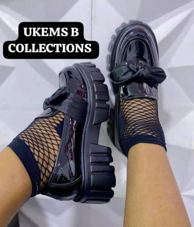 ladies-everything-womens-school-formal-black-women-foot-wear-loafers-shoes-with-bow-big-0