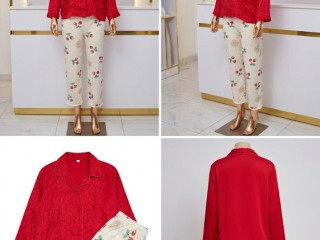 womens-two-piece-lounge-wear-set-red