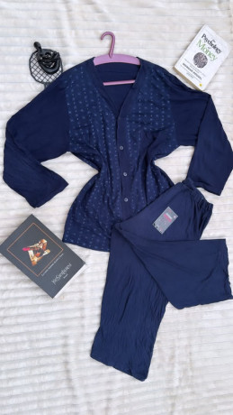 womens-navy-blue-cozy-lounge-set-size-12-big-0