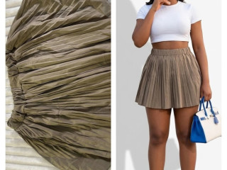 women-pleated-brown-skirt