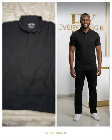 mens-crew-neck-black-tee-union-basic-tail-twist-size-l-pre-owned-big-0
